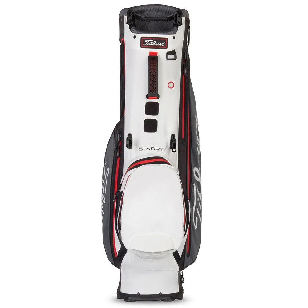 Titleist Player 4 Plus StaDry Stand Bag - Charcoal/White/Red