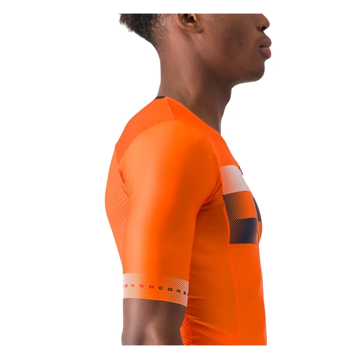 Trisuit Castelli Integral Free Sanremo 2 Short Sleeve Blue Orange