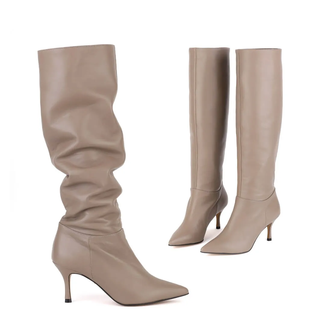 *UK size 2.5 - SIERRA - beige, 7cm heels