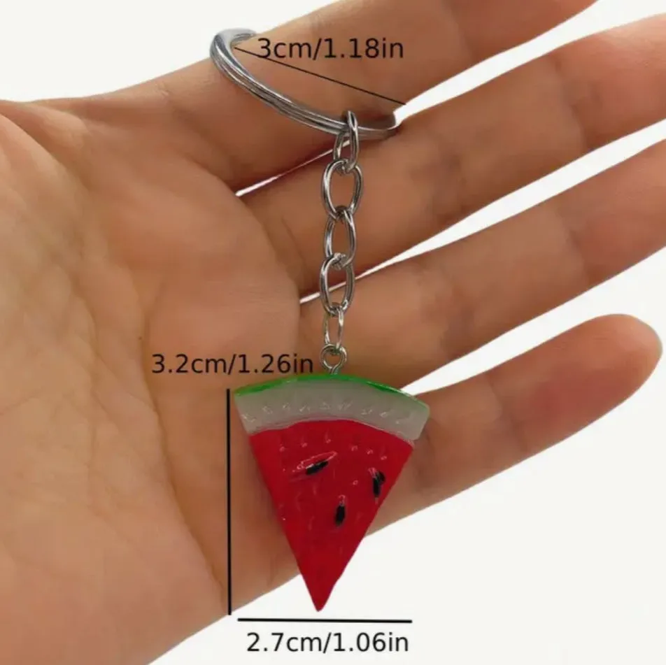 Watermelon slice Keyring