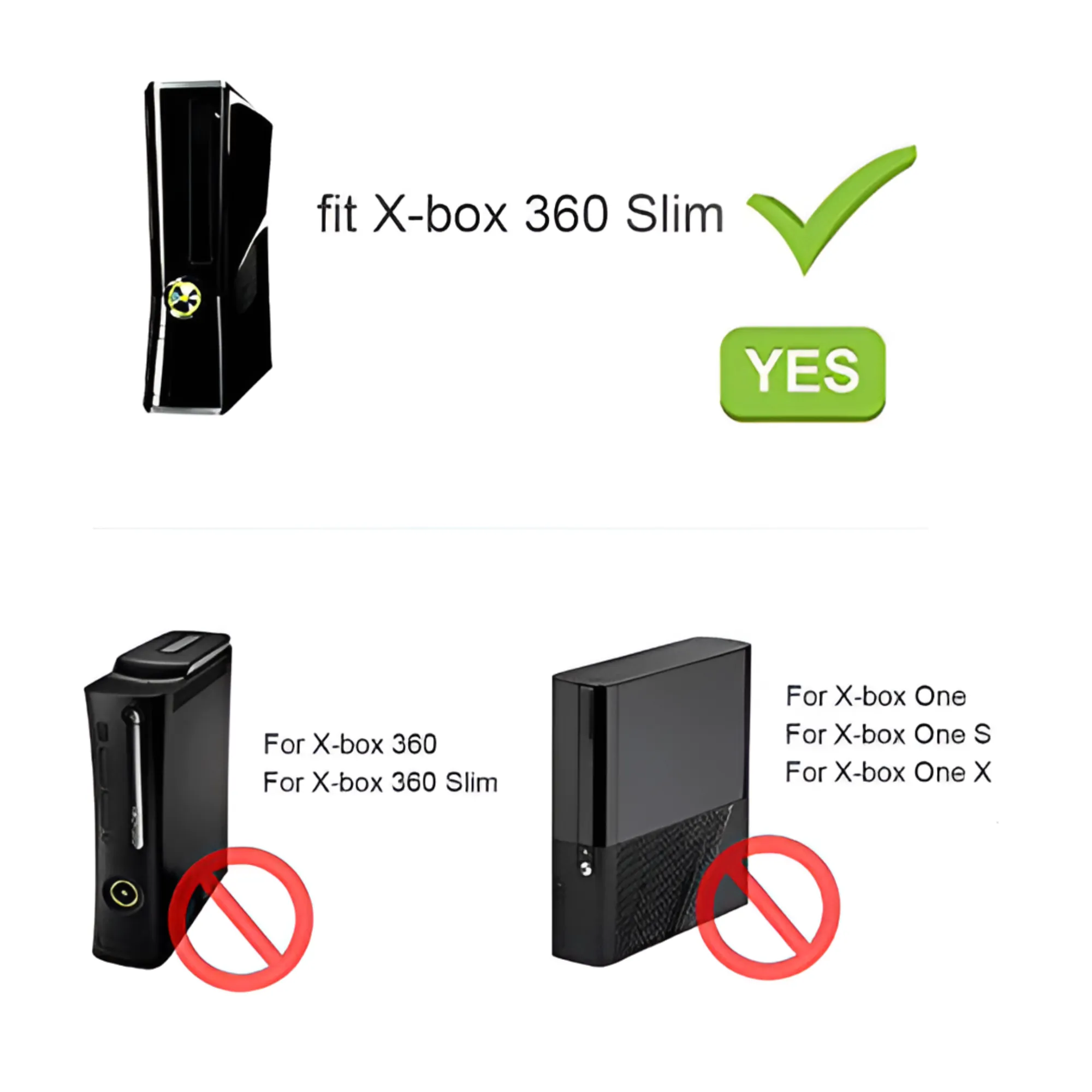 Xbox 360 Slim Portable Power Adapter Compact Design for Gaming