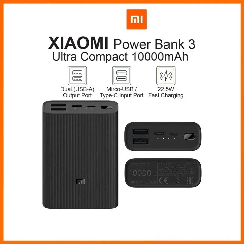 XiaoMi 10000mAh Power Bank 3 Ultra