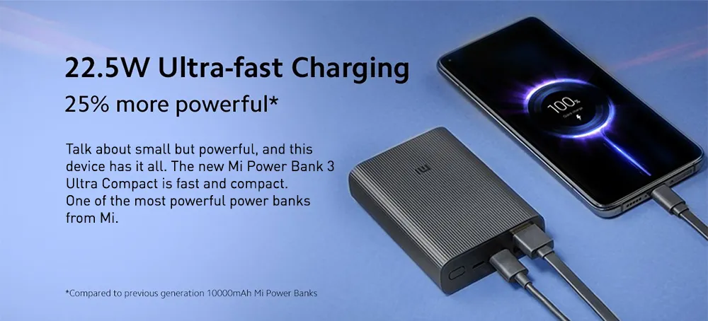 XiaoMi 10000mAh Power Bank 3 Ultra